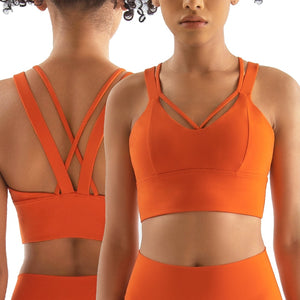 Cross back and front Sports Bra