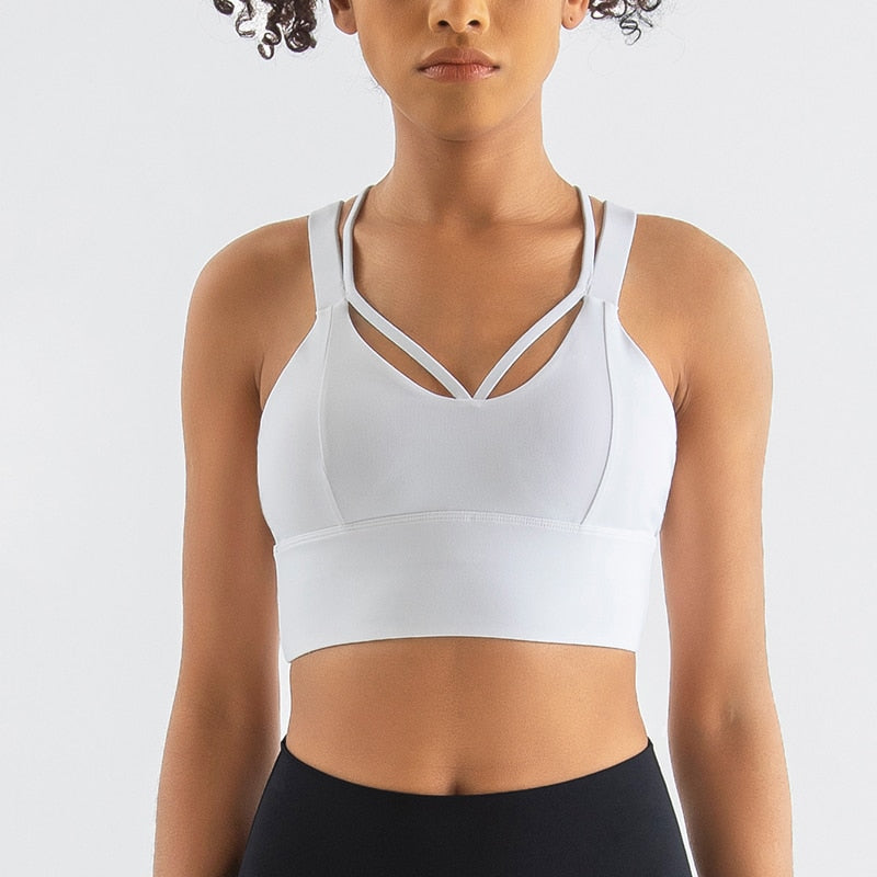 Cross back and front Sports Bra