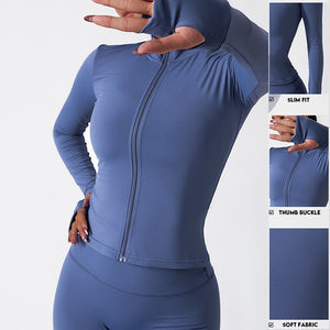 Fitness Jacket with thumb hole