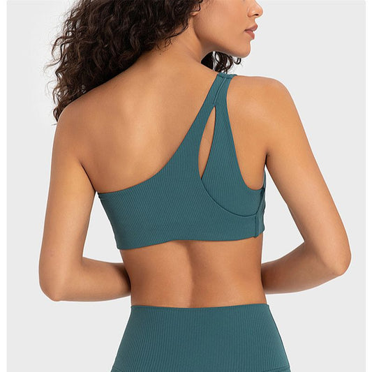 One Shoulder Fitness Bra