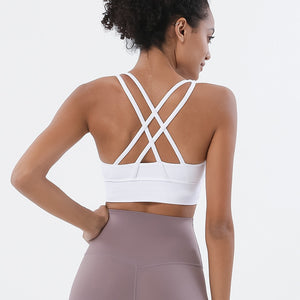 Seamless Cross Back Fitness Bra