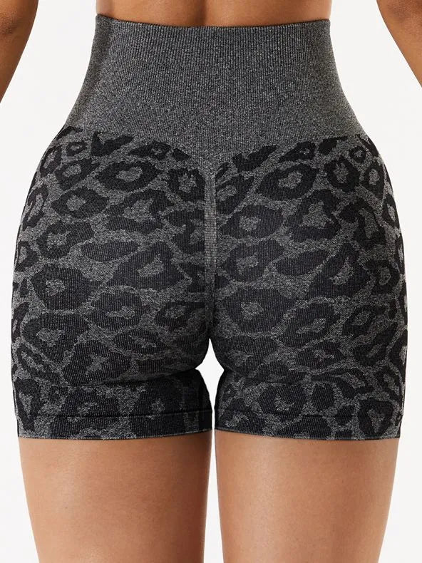 Seamless Cheetah print Scrunch Shorts