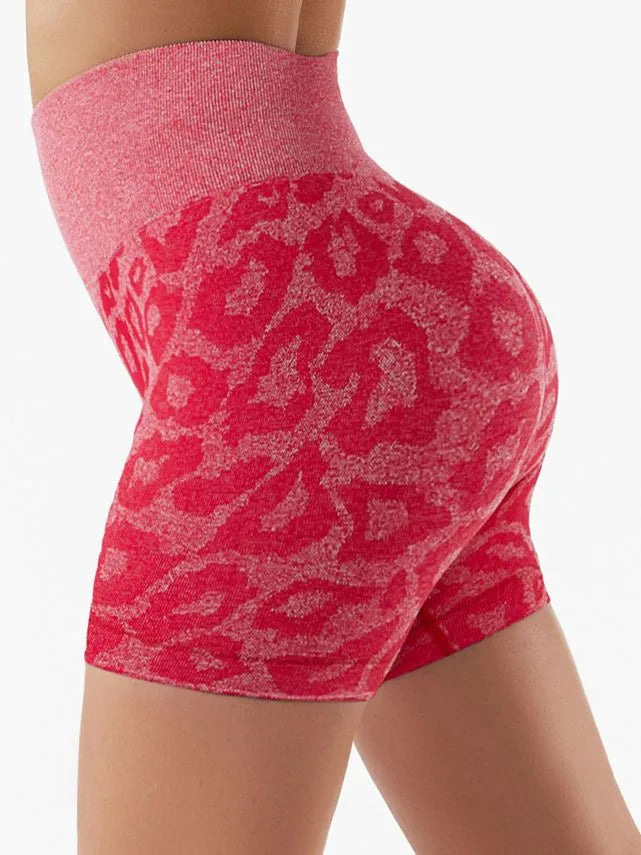 Seamless Cheetah print Scrunch Shorts