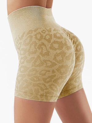 Seamless Cheetah print Scrunch Shorts