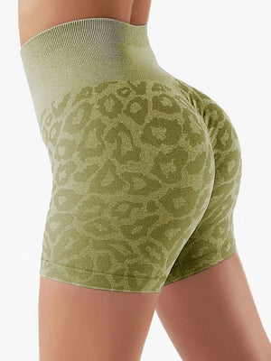 Seamless Cheetah print Scrunch Shorts