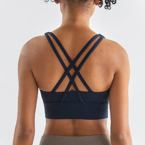 Seamless Cross Back Fitness Bra